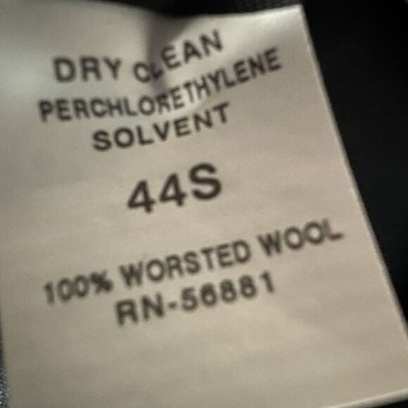 Fenzia Gray 100% Italian Worsted Wool Euromoda 3 Button Blazer Sport Coat - 44S - Picture 9 of 10